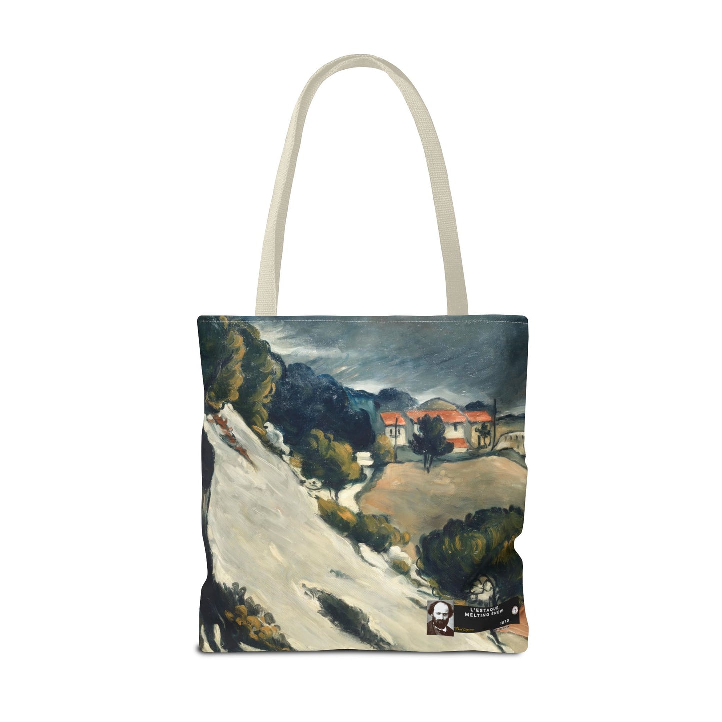 Cézanne, Paul - L’Estaque, Melting Snow (1870) - Tote Bag