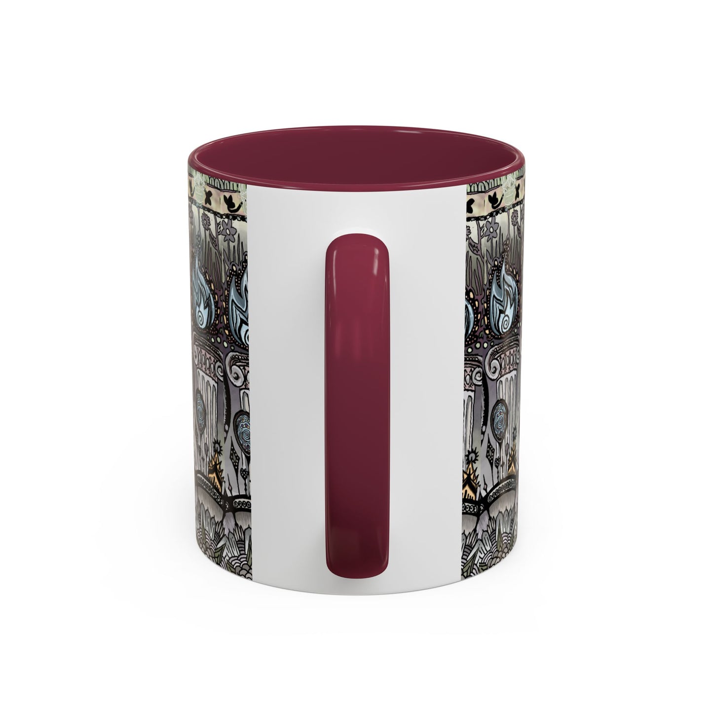 Pacio, Adam - Memento Mori Mandala - Colorful Accent Mugs