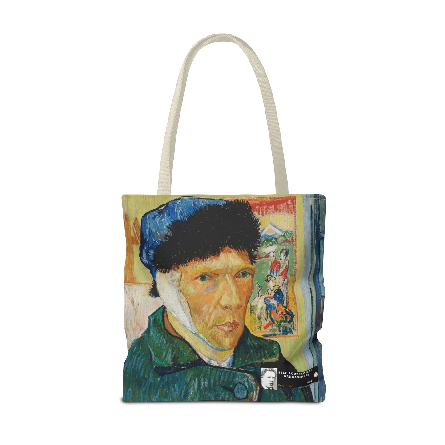 Van Gogh, Vincent - Self Portrait with Bandaged Ear (1889) - Tote Bag