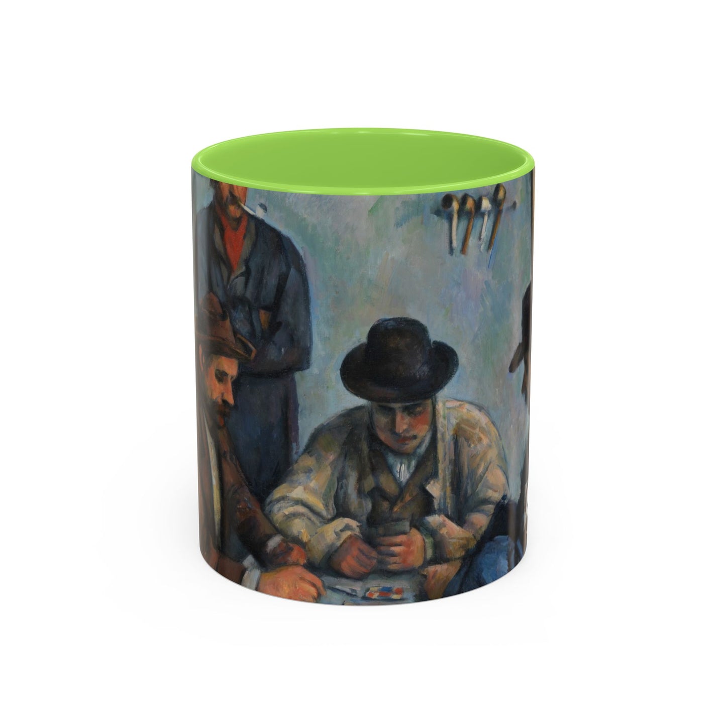 Cézanne, Paul - The Card Players (1892) - Colorful Accent Mugs