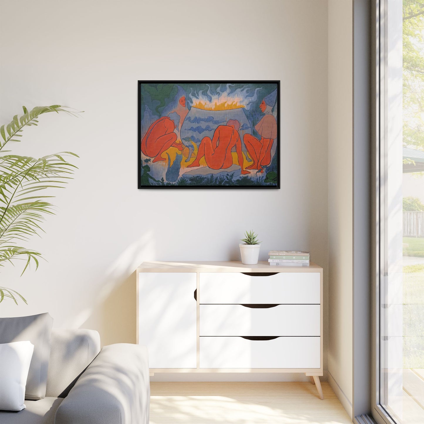 Ranson, Paul - Witches Around the Fire (1891) - Matte Canvas, Framed