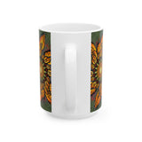 Monarch Butterfly Mandala - Ceramic Mug