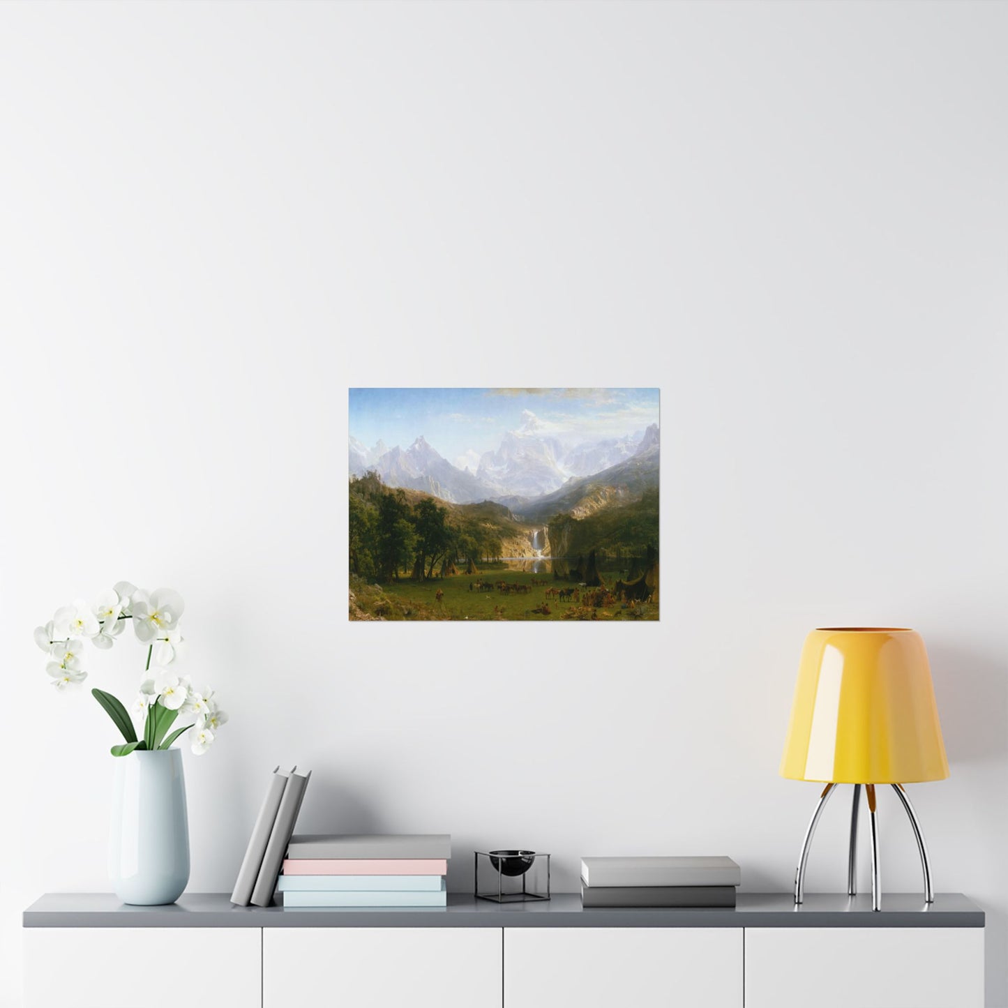 Bierstadt, Albert - The Rocky Mountains, Lander’s Peak (1863) - Satin Posters