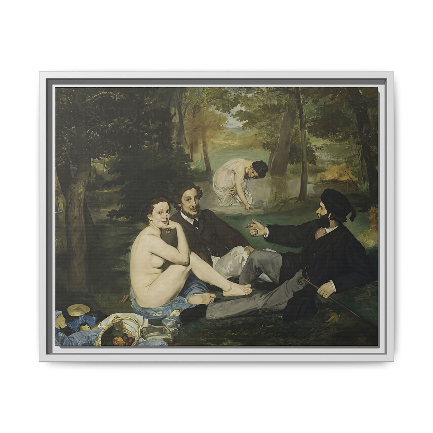 Manet, Édouard - Luncheon on the Grass (1863) - Matte Canvas, Framed