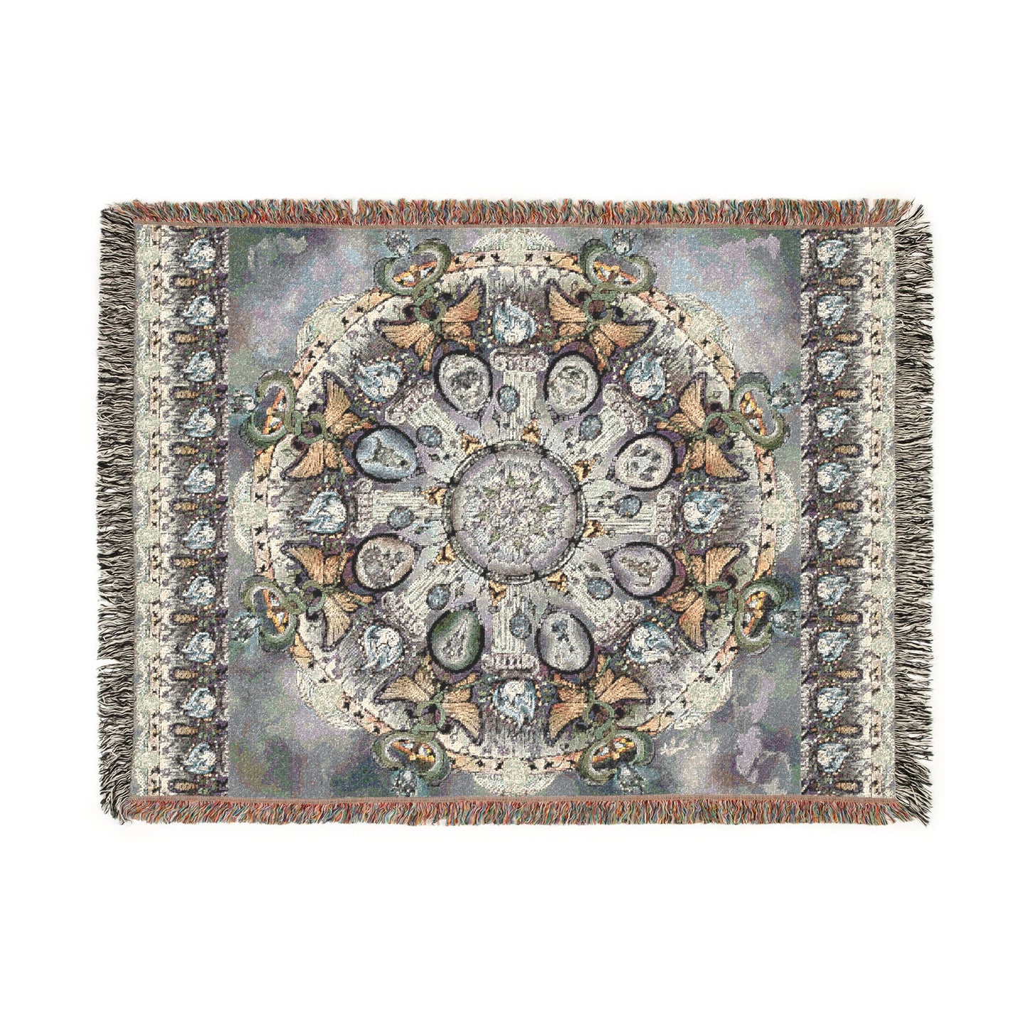 Memento Mori Mandala - Woven Blanket
