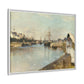 Morisot, Berthe - The Harbor at Lorient (1869) - Matte Canvas, Framed