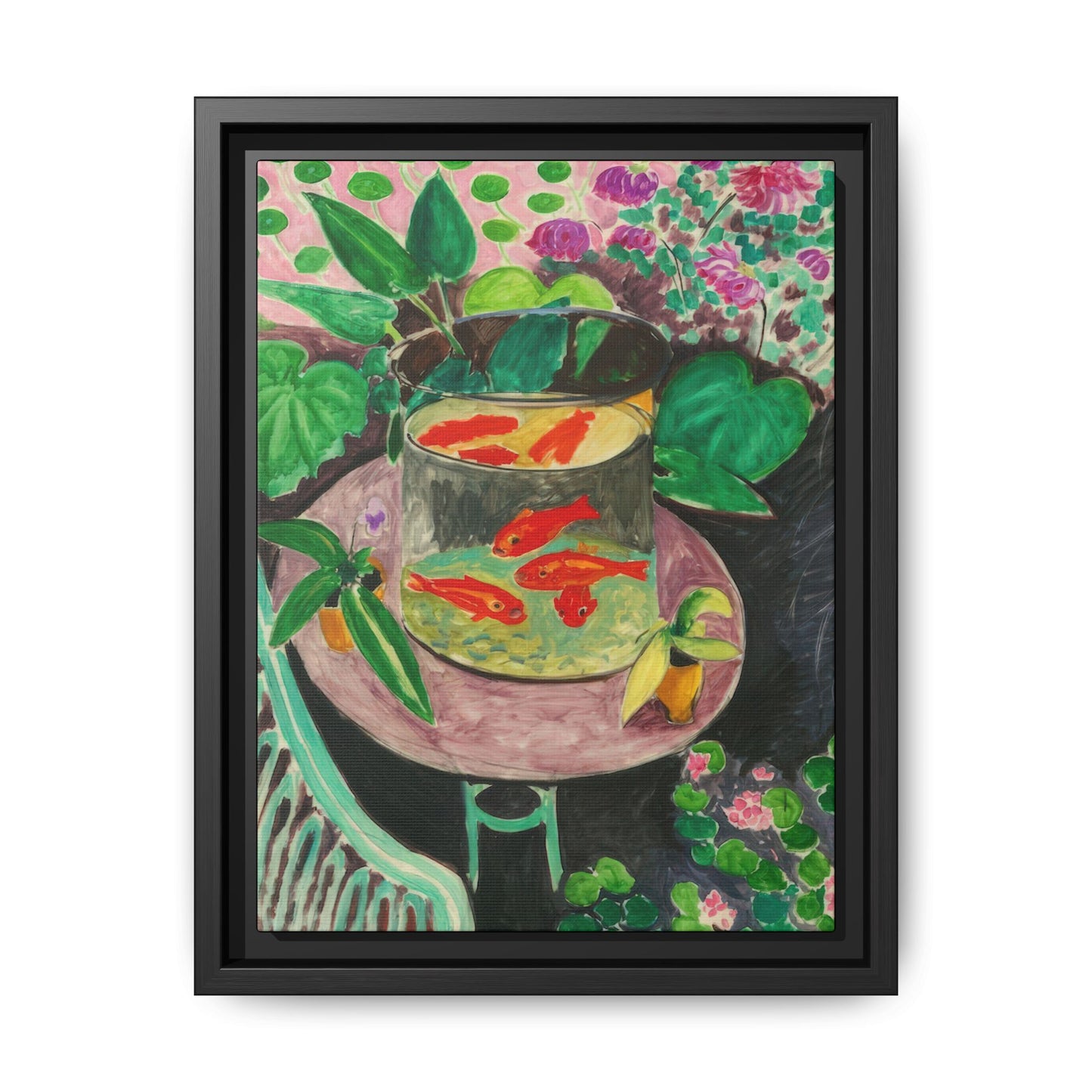 Matisse, Henri - The Goldfish (1912) - Matte Canvas, Framed