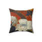 Gauguin, Paul - Vision of the Sermon (Jacob Wrestling with the Angel) (1888) - Suede Square Pillow