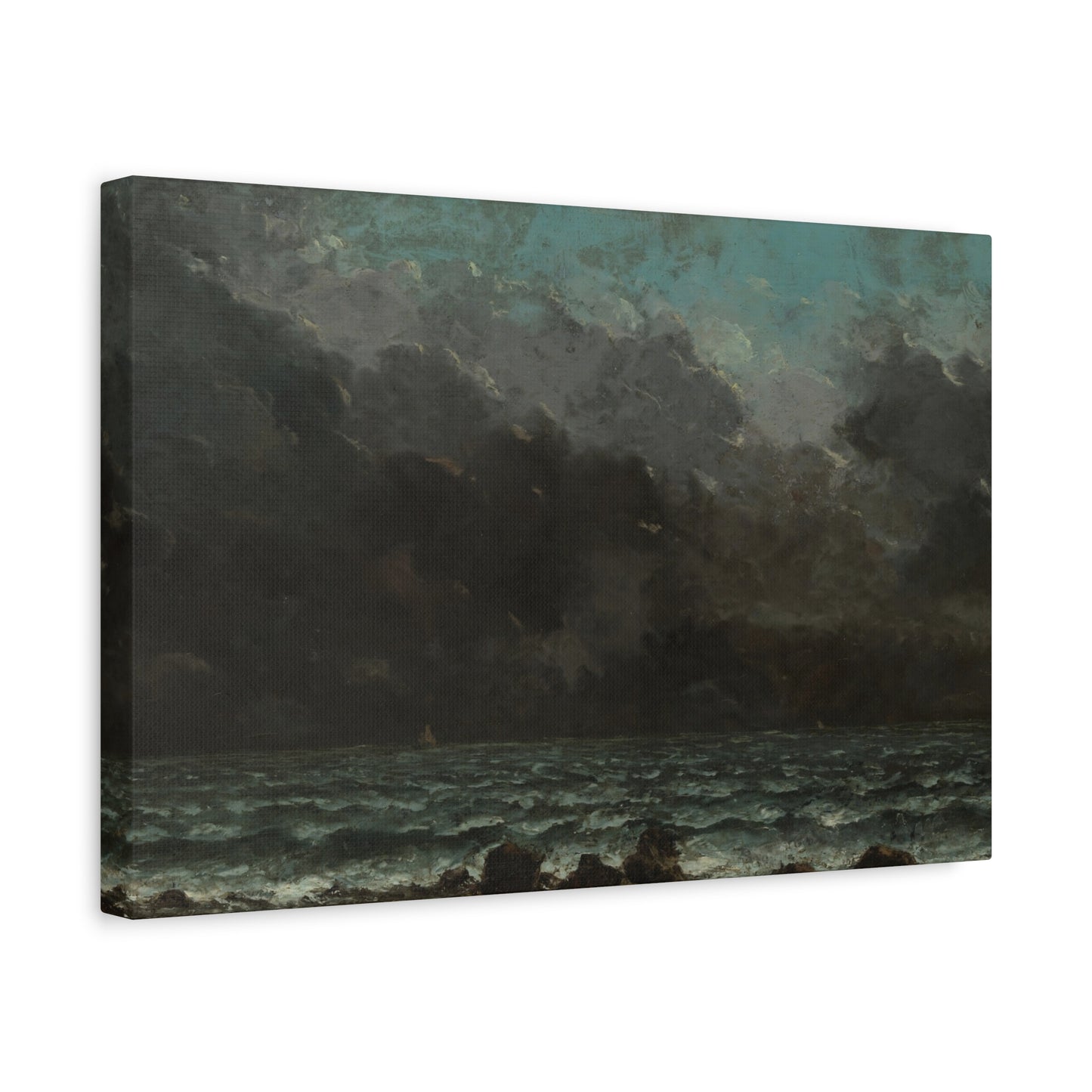 Courbet, Gustave - The Sea (1865) - Canvas Block, unframed
