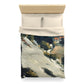 Cézanne, Paul - L’Estaque, Melting Snow (1870) - Microfiber Duvet Cover