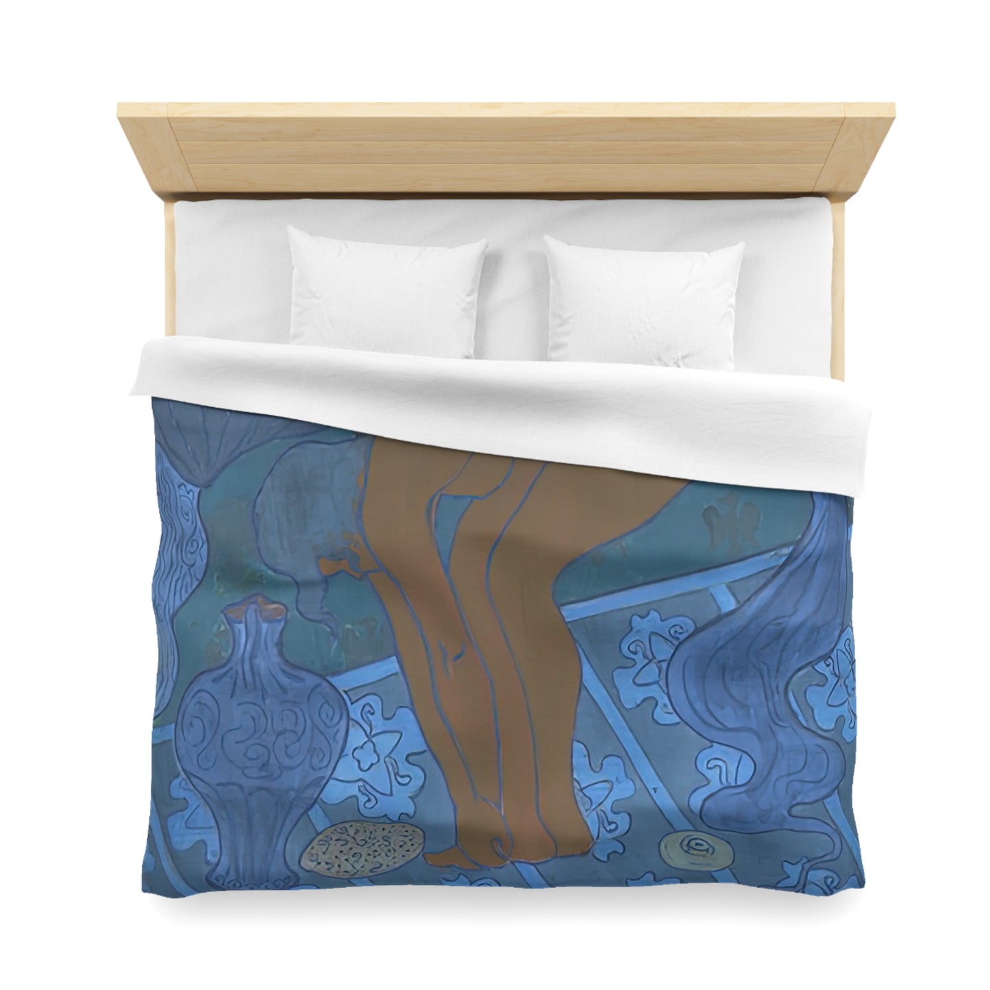 Ranson, Paul - The Blue Bather (1891) - Microfiber Duvet Cover