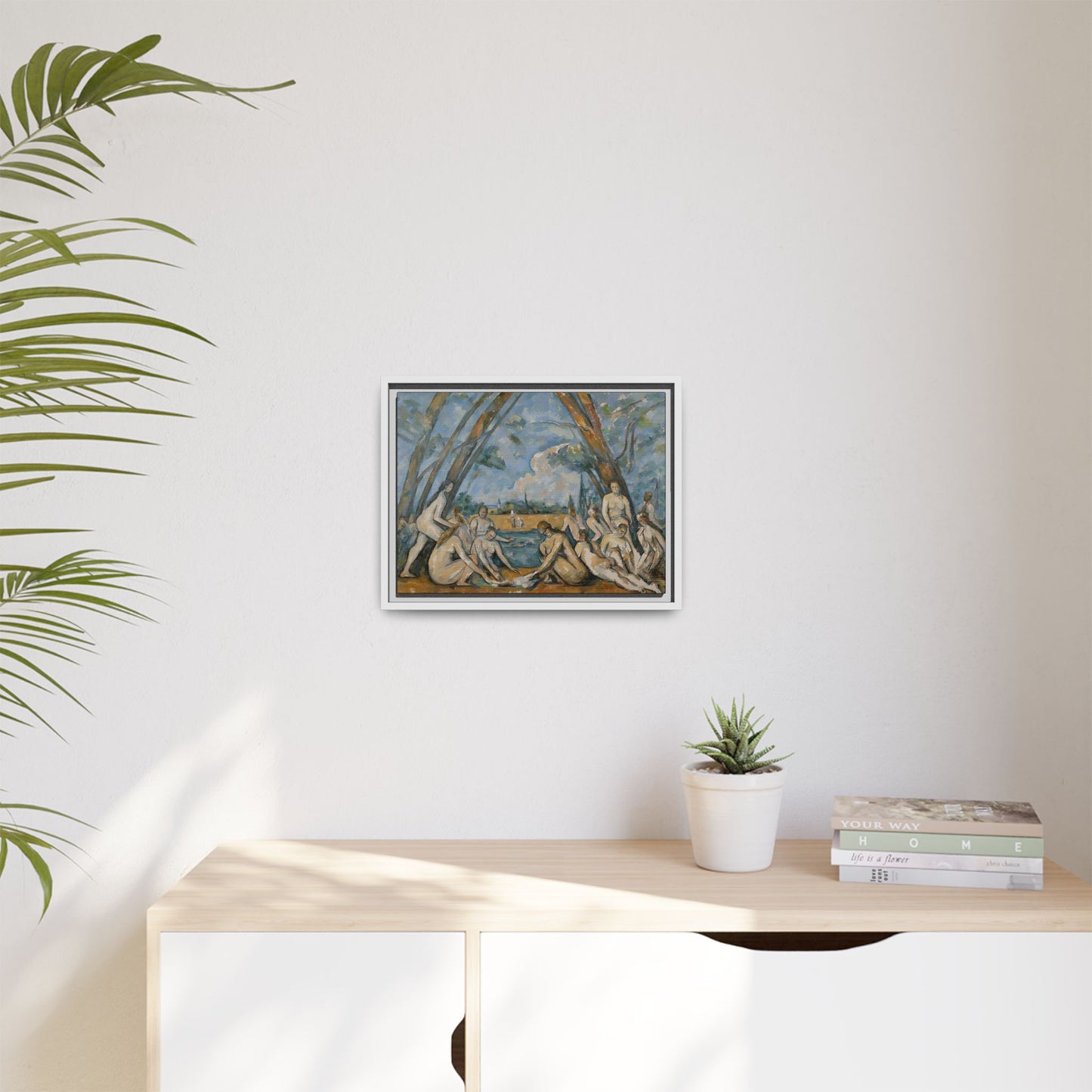 Cézanne, Paul - The Large Bathers (1906) - Matte Canvas, Framed