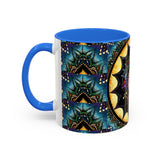Obsidian Grandmothers Mandala - Colorful Accent Mugs