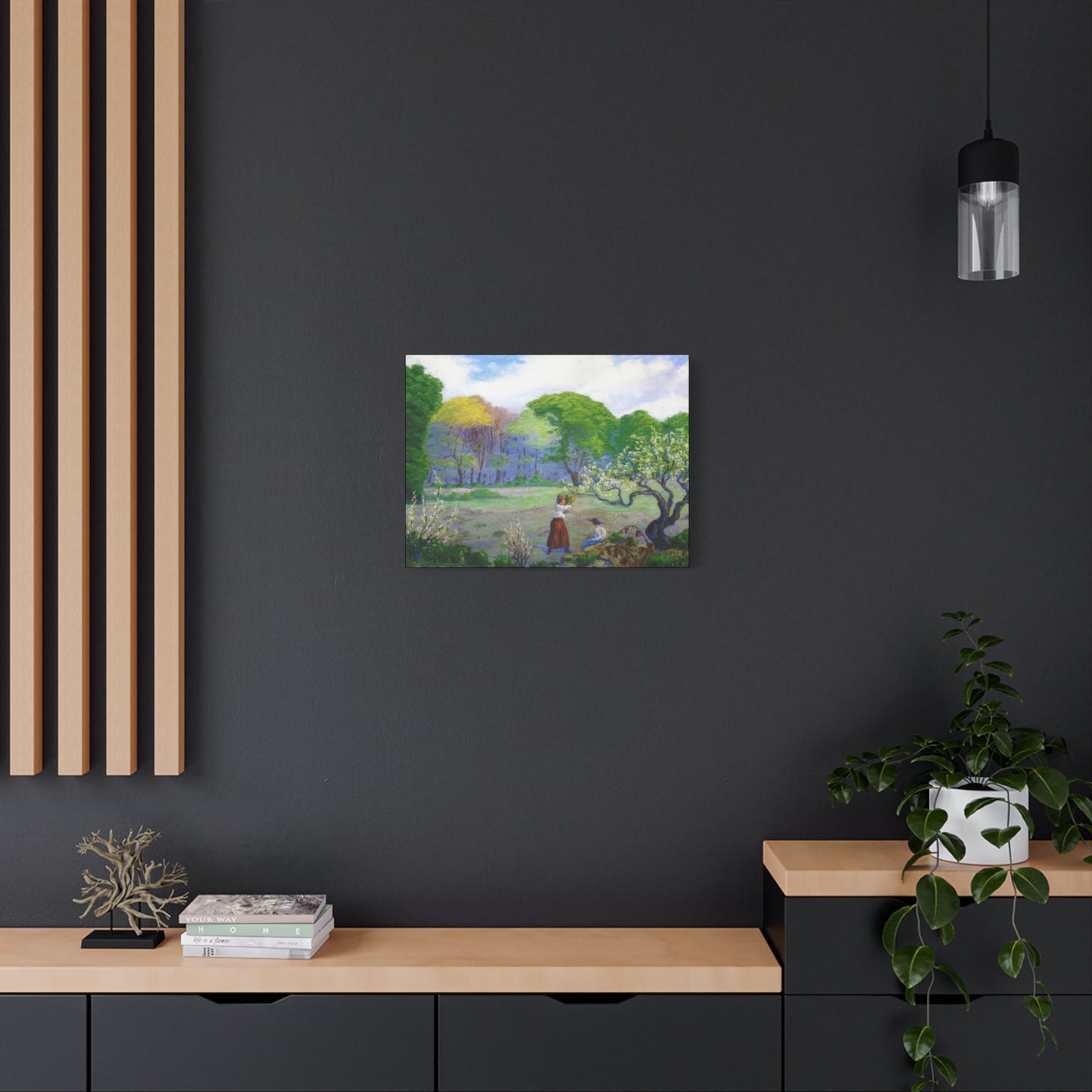 Ranson, Paul - Picking Flowers (1890) - Canvas Block, unframed