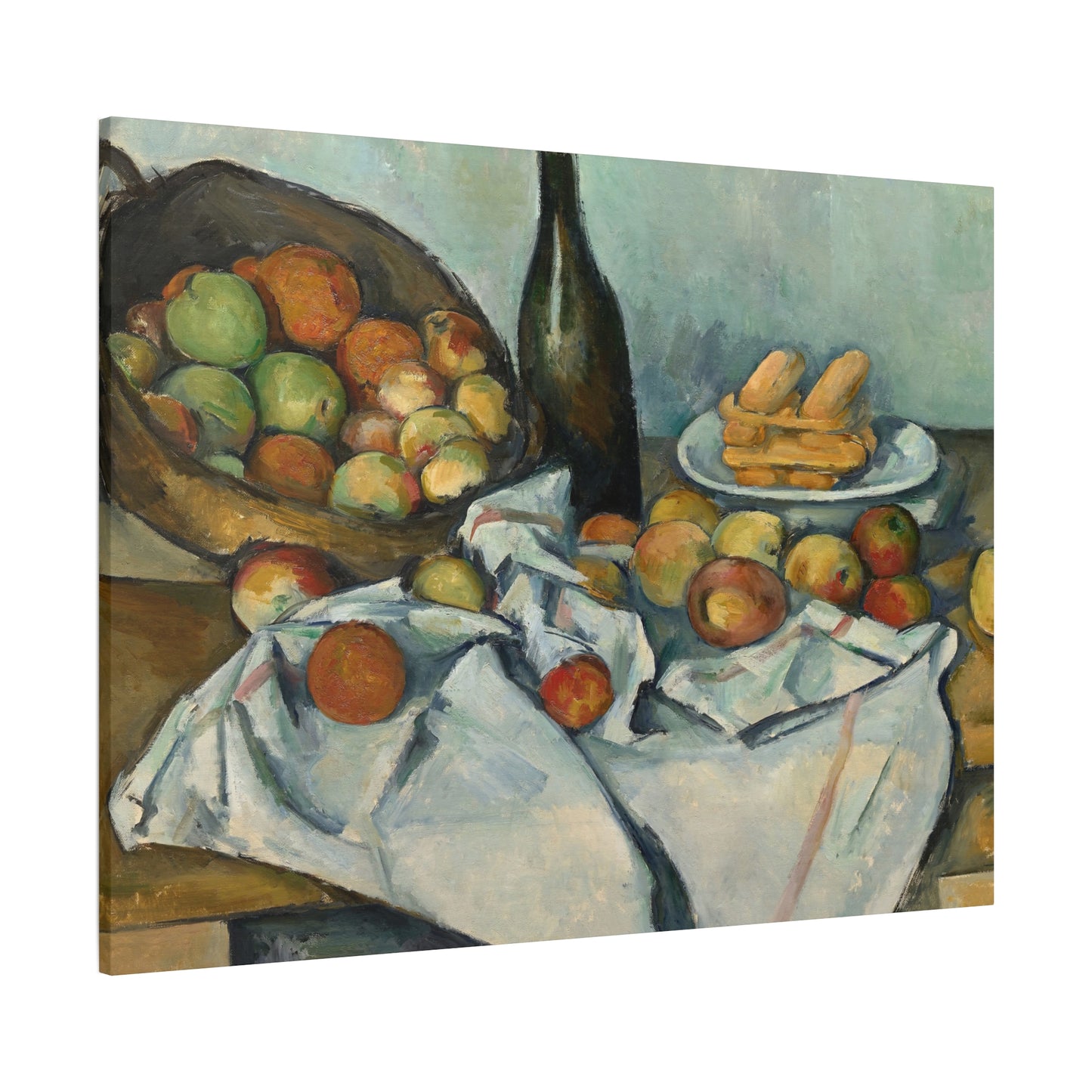 Cézanne, Paul - Basket of Apples (1893) - Canvas Block, unframed