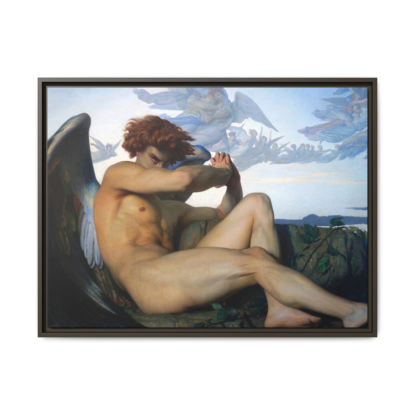 Cabanel, Alexandre - The Fallen Angel (1847) - Matte Canvas, Framed