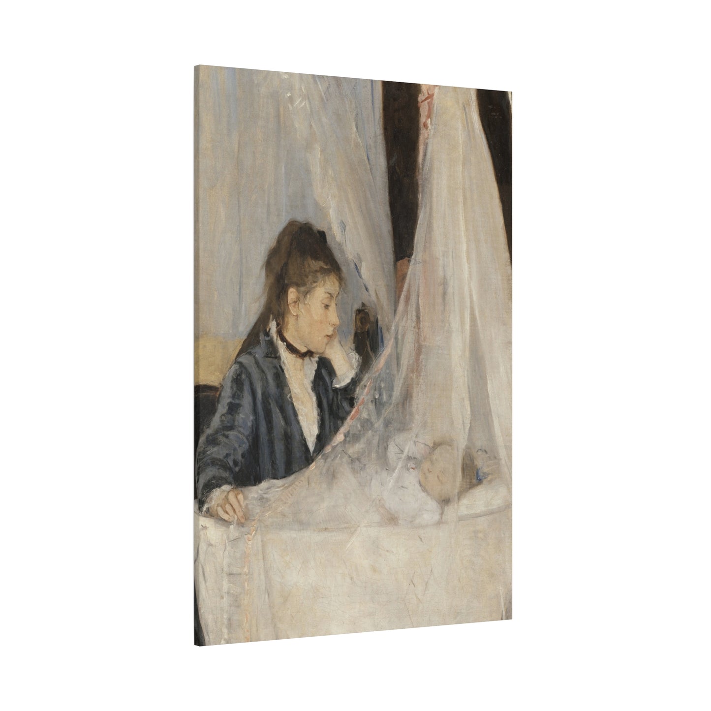 Morisot, Berthe - The Cradle (1872) - Canvas Block, unframed