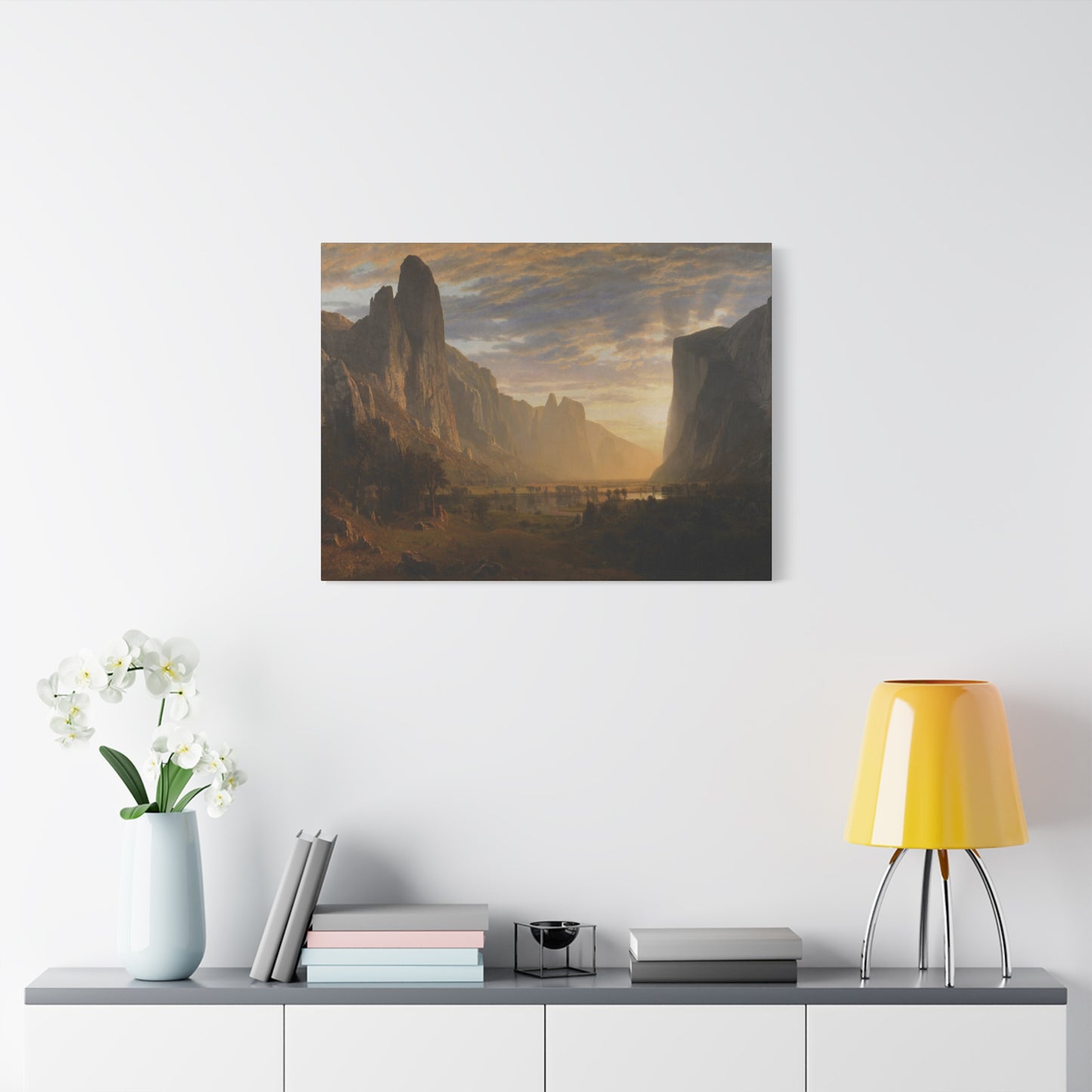 Bierstadt, Albert - Looking Down Yosemite Valley (1865) - Canvas Block, unframed