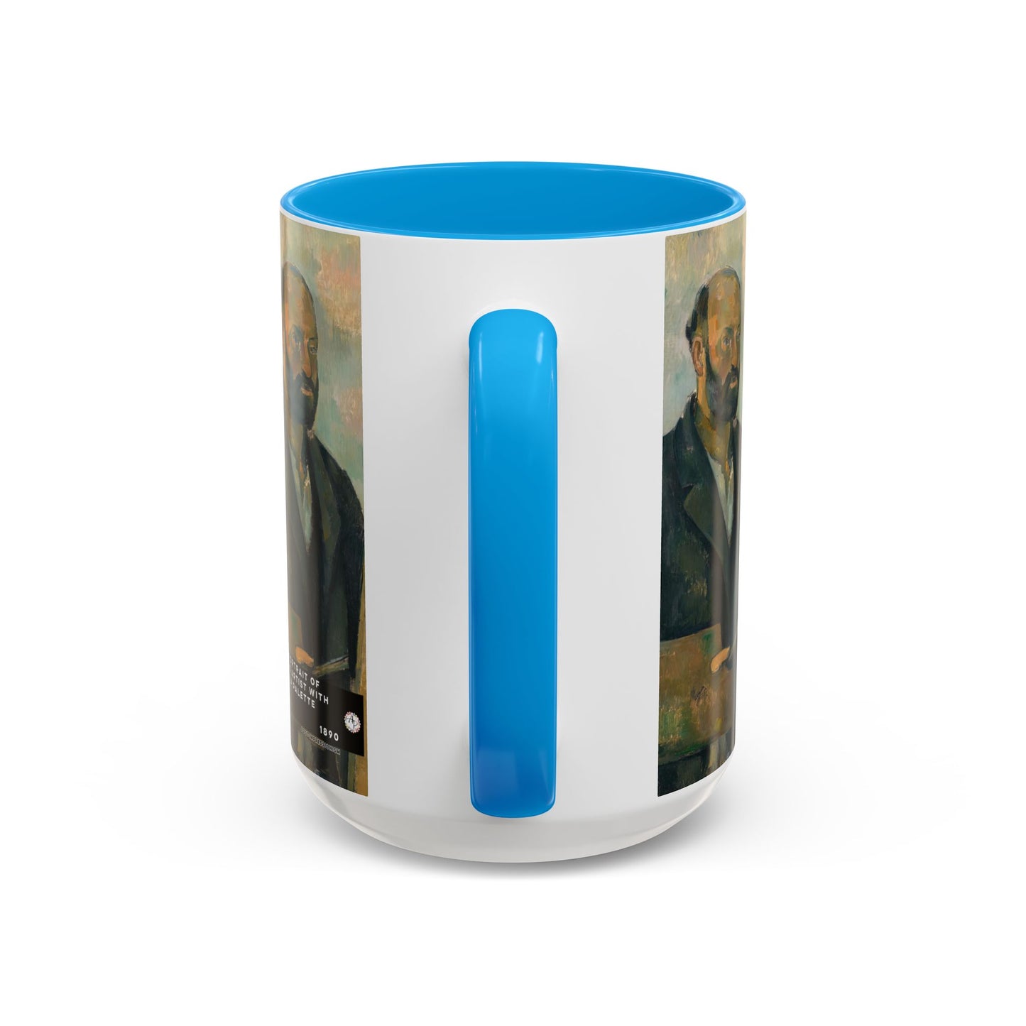 Cézanne, Paul - Portrait of the Artist with a Palette (1890) - Colorful Accent Mugs