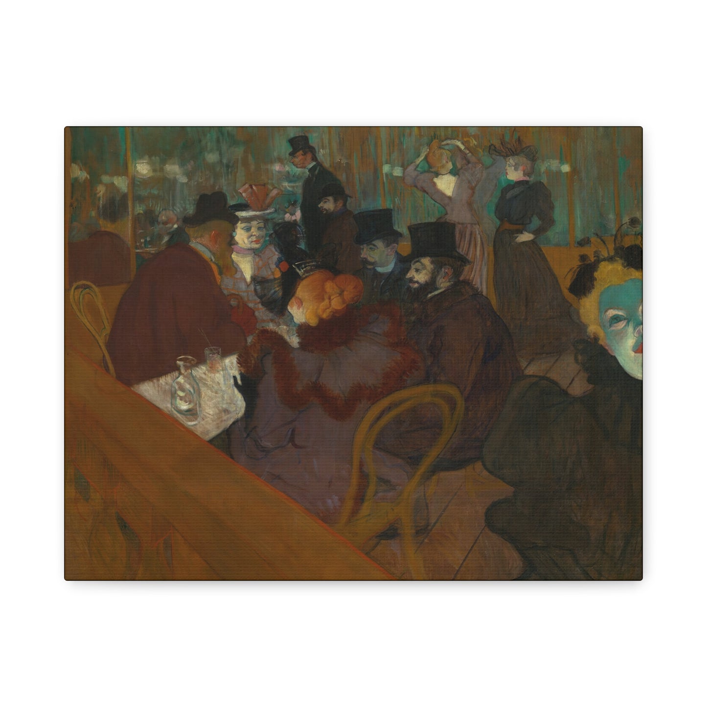 Lautrec, Henri - At the Moulin Rouge (1892) - Canvas Block, unframed