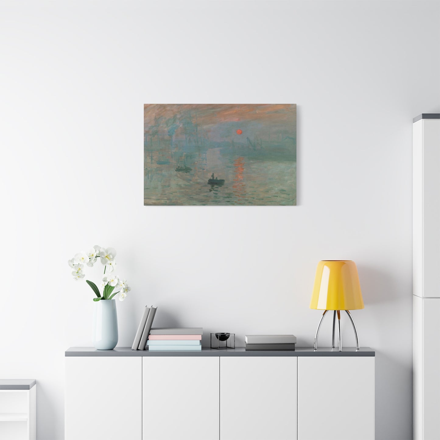 Monet, Claude - Impression, Sunrise (1872) - Canvas Block, unframed