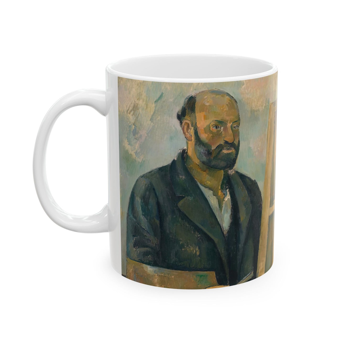 Cézanne, Paul - Portrait of the Artist with a Palette (1890) - Ceramic Mug