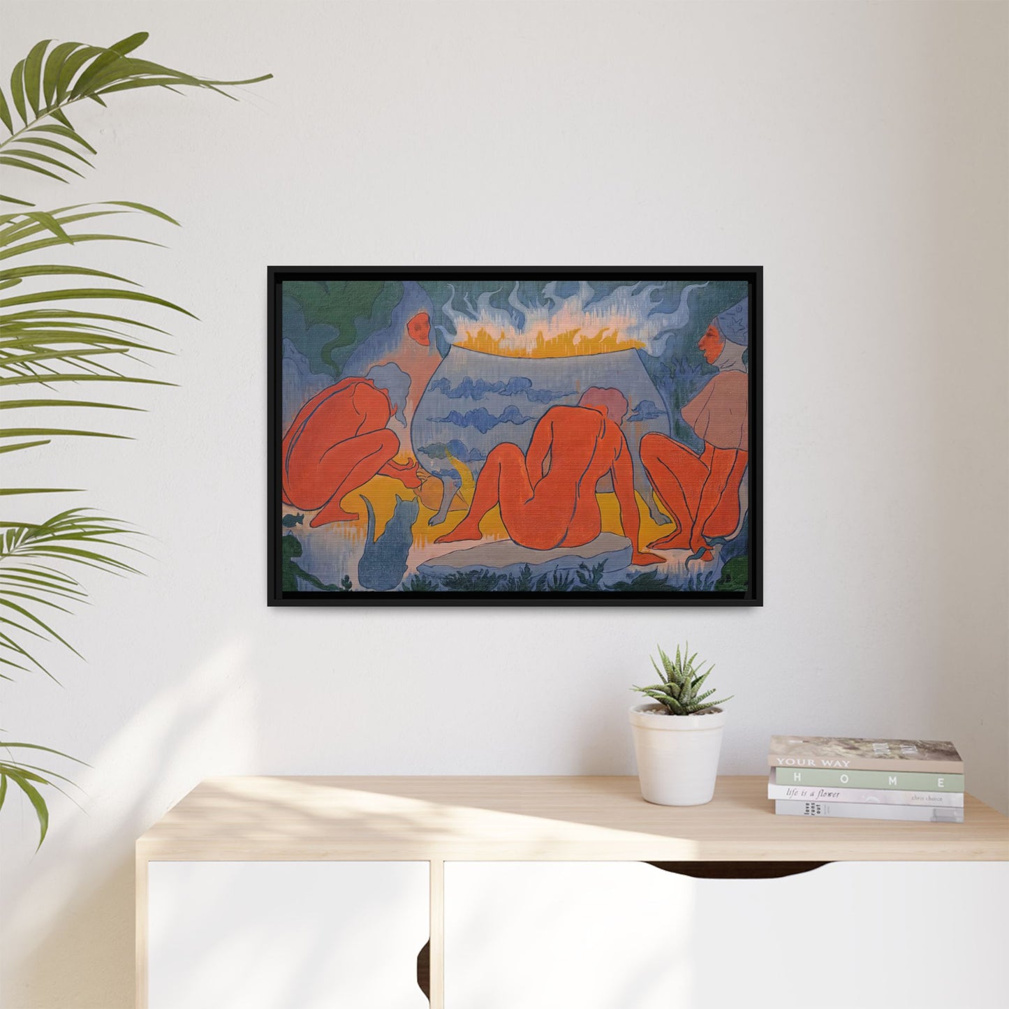Ranson, Paul - Witches Around the Fire (1891) - Matte Canvas, Framed