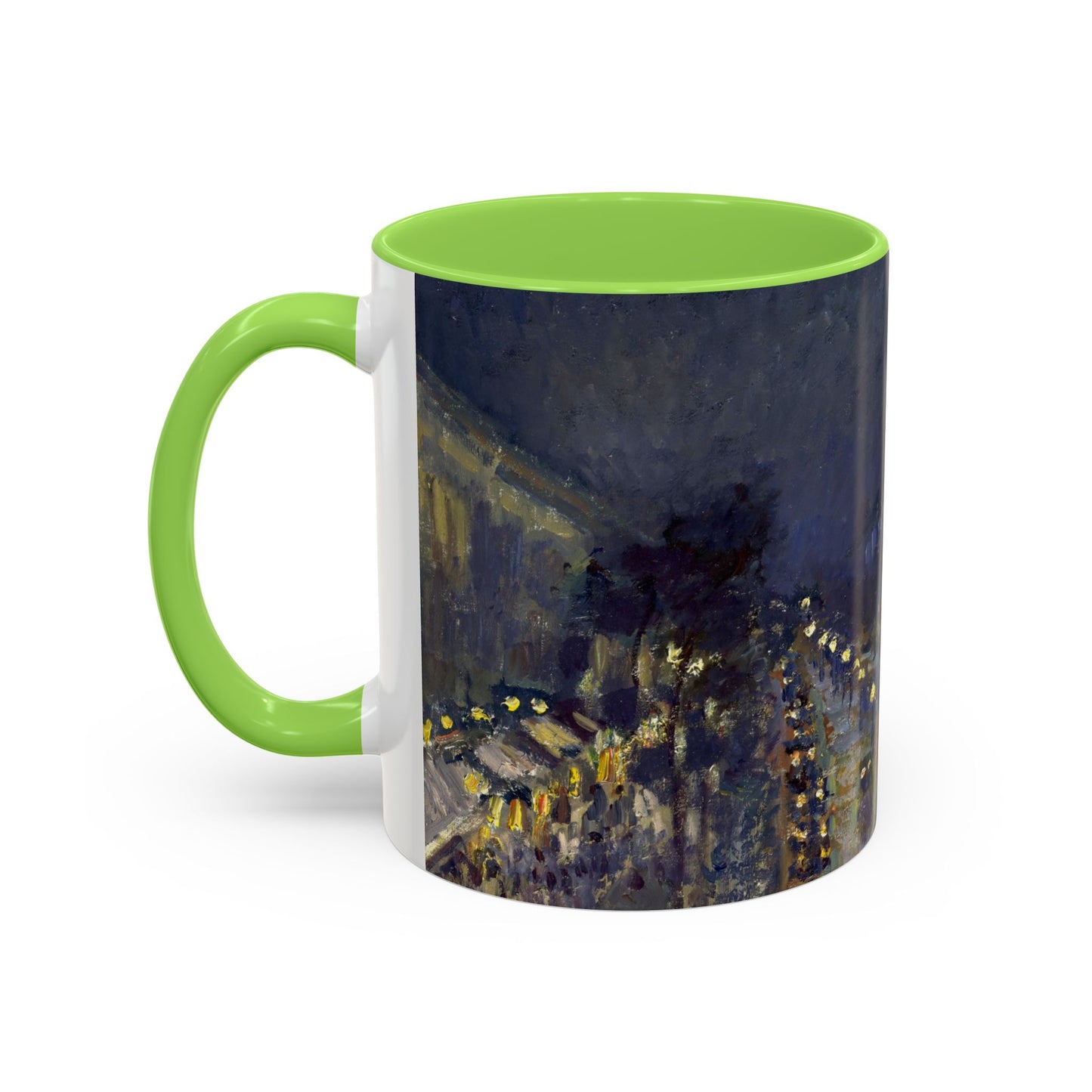 Pissarro, Camille - The Boulevard Montmartre At Night (1897) - Colorful Accent Mugs