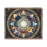 Mystic Jewel Mandala - Woven Blanket