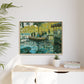 Monet, Claude - La Grenouillere (1869) - Matte Canvas, Framed
