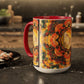 Filiger, Charles - Woman’s Head with Closed Eyes (1893) - Colorful Accent Mugs