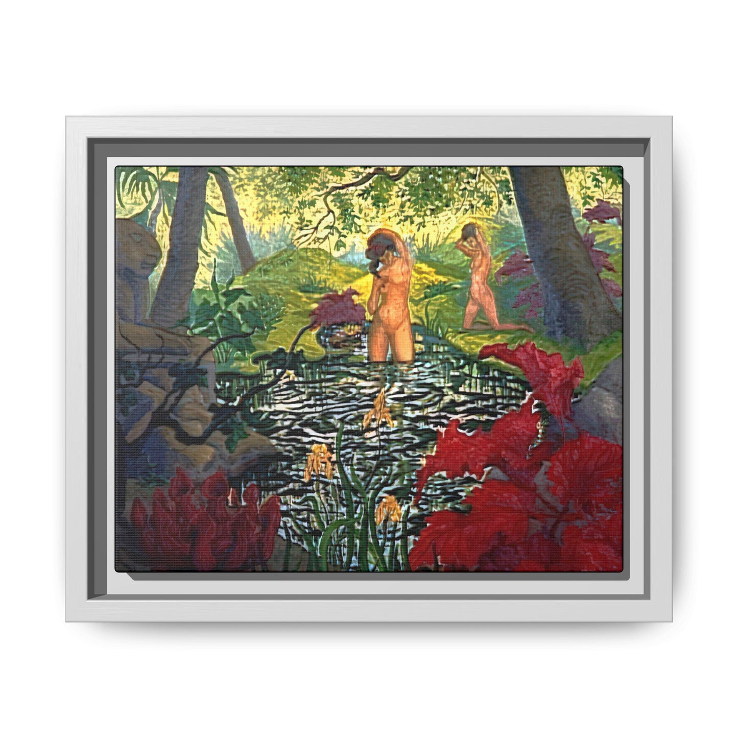 Ranson, Paul - The Lotus Bather (1906) - Matte Canvas, Framed
