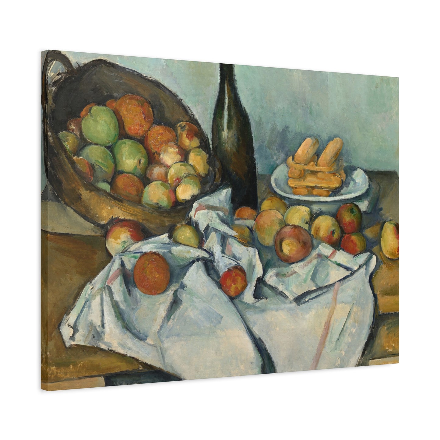 Cézanne, Paul - Basket of Apples (1893) - Canvas Block, unframed