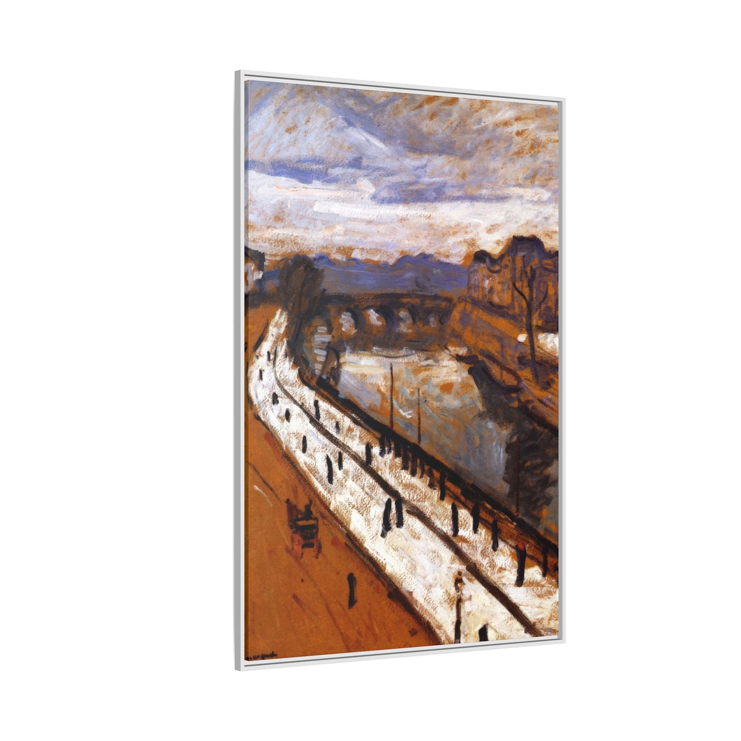 Marquet, Albert - Quai des Grands-Augustins (1905) - Matte Canvas, Framed