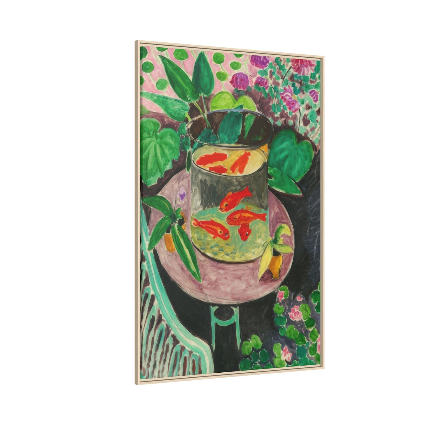 Matisse, Henri - The Goldfish (1912) - Matte Canvas, Framed
