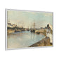 Morisot, Berthe - The Harbor at Lorient (1869) - Matte Canvas, Framed