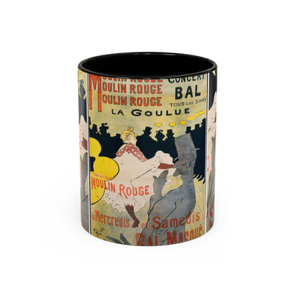 Toulouse-Lautrec, Henri - Moulin Rouge - La Goulue (1891) - Colorful Accent Mugs