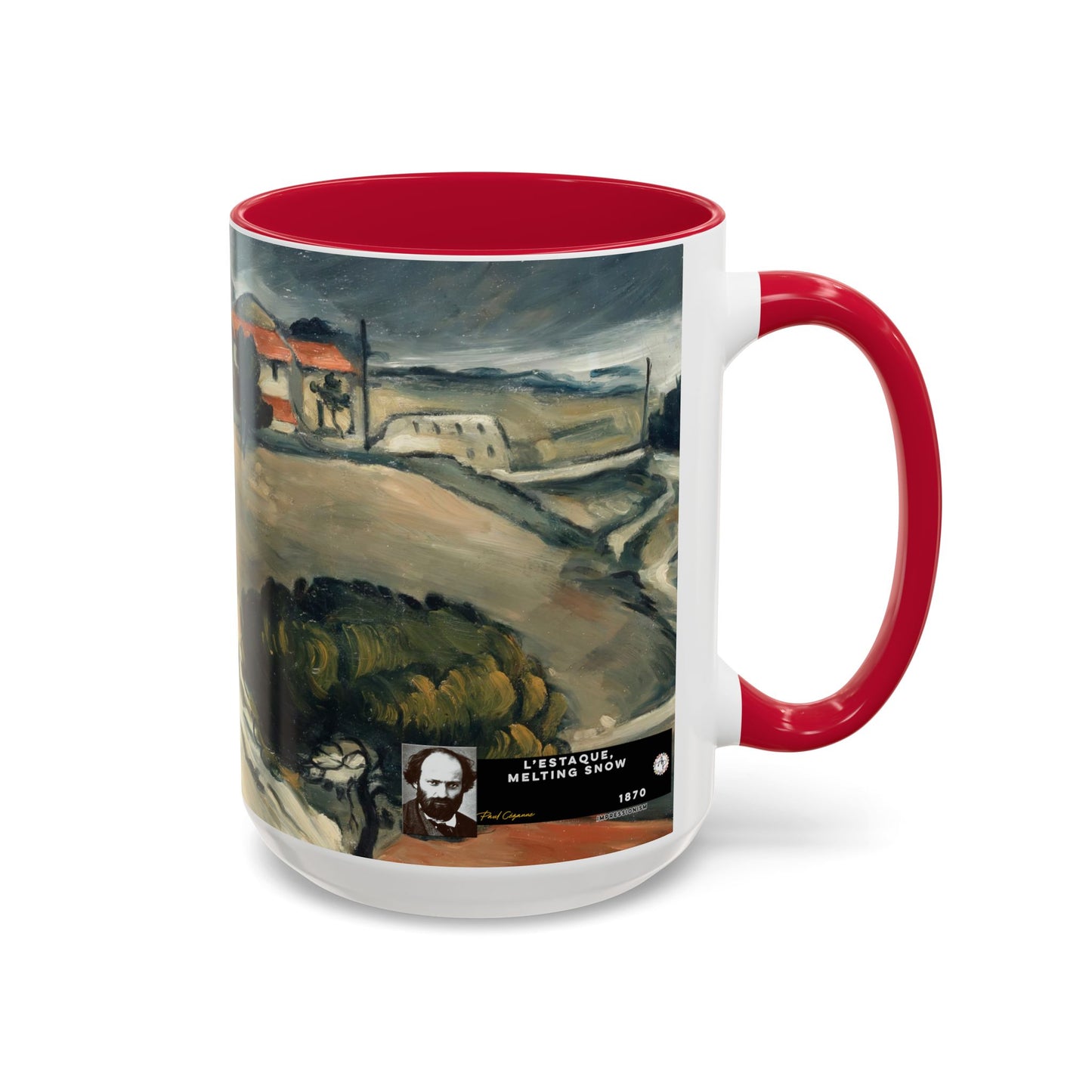 Cézanne, Paul - A Modern Olympia (1874) - Colorful Accent Mugs