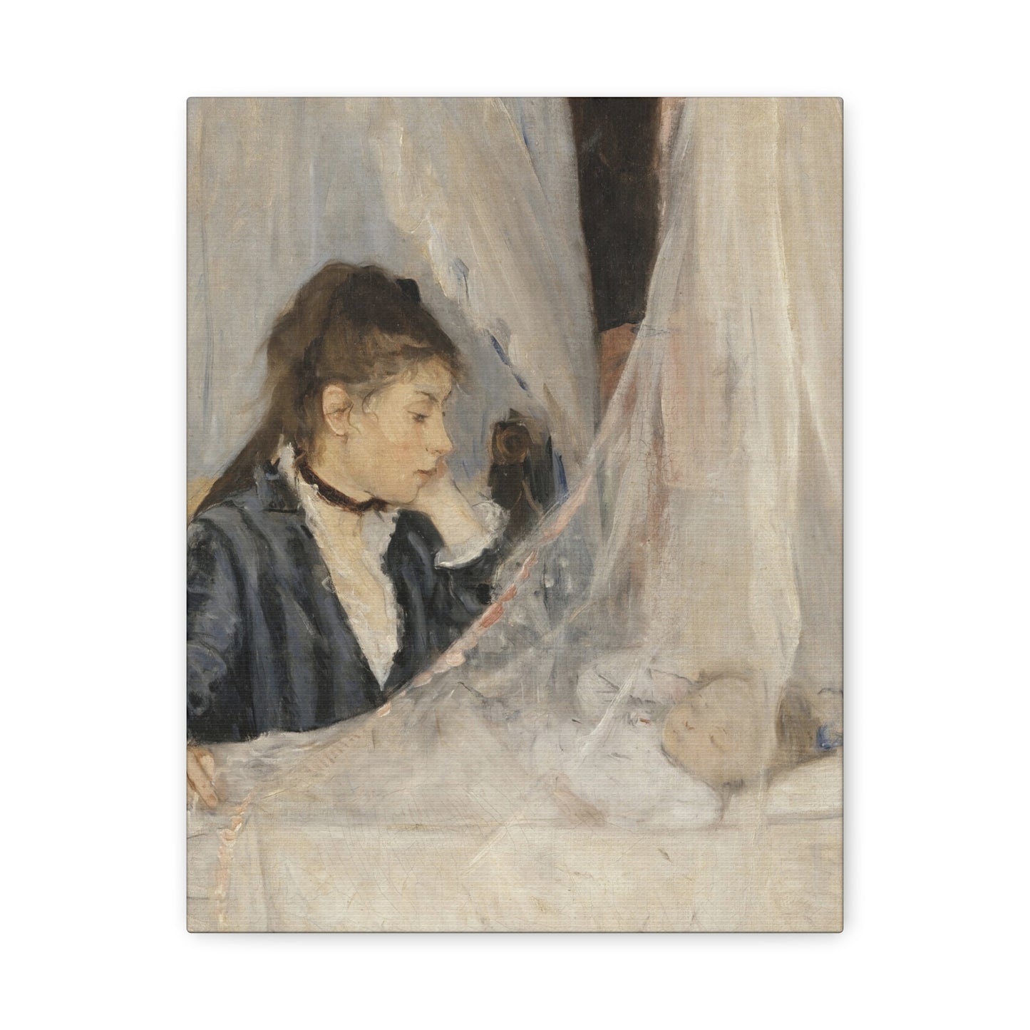 Morisot, Berthe - The Cradle (1872) - Canvas Block, unframed