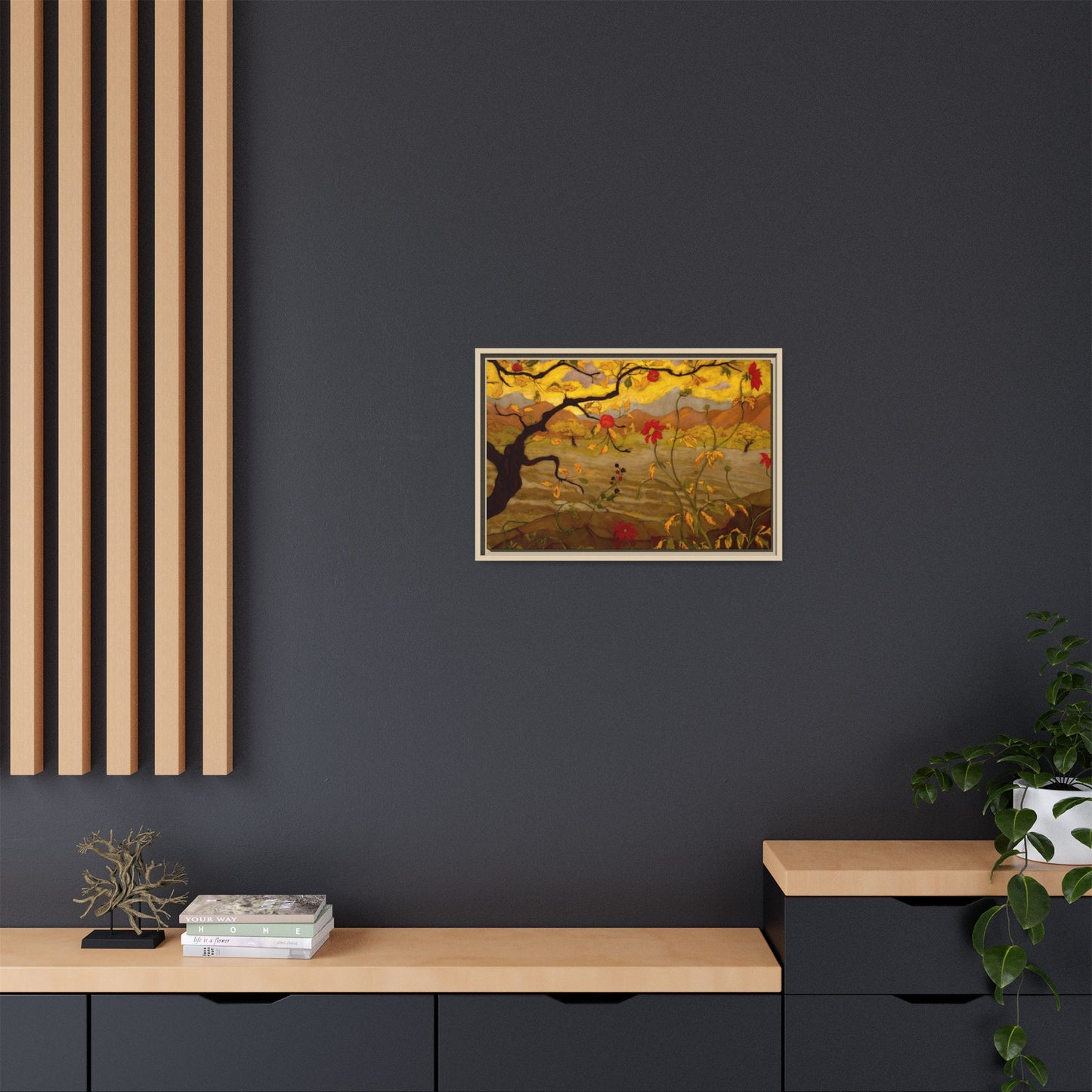 Ranson, Paul - Apple Tree with Red Fruit (1902) - Matte Canvas, Framed