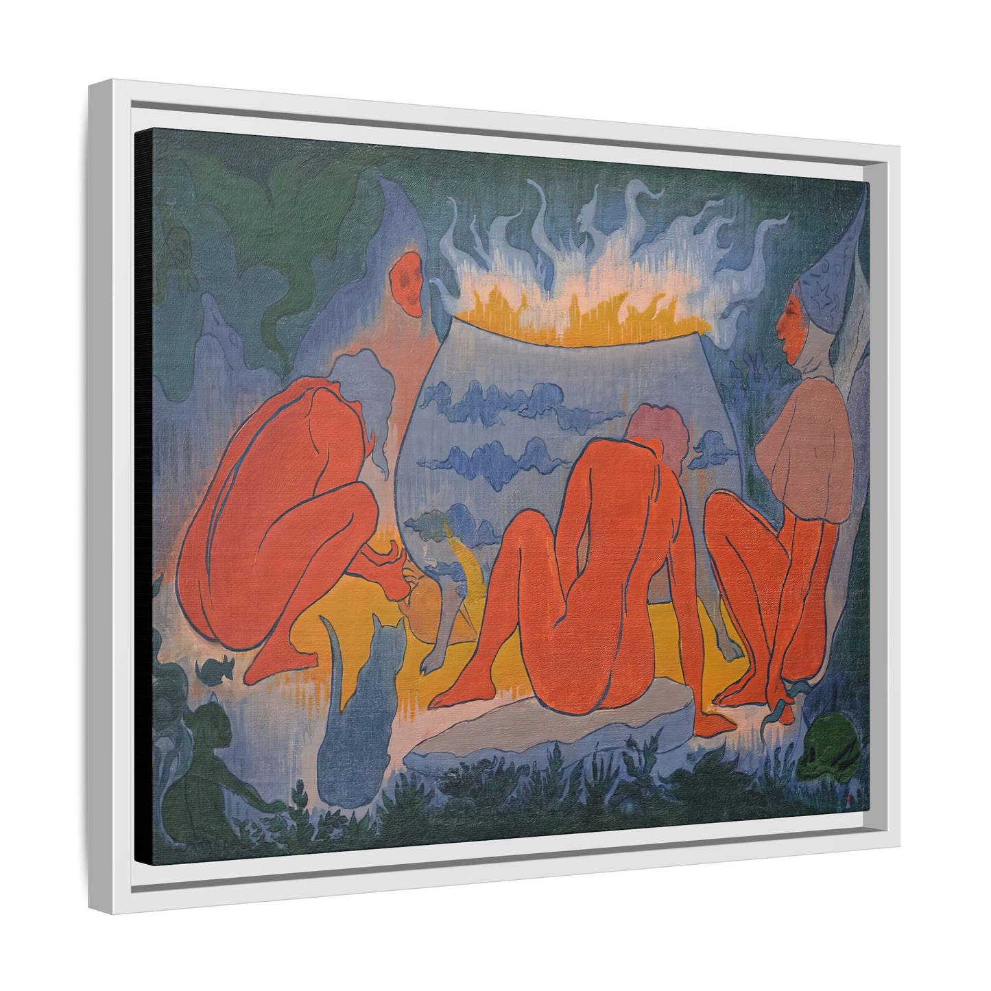 Ranson, Paul - Witches Around the Fire (1891) - Matte Canvas, Framed