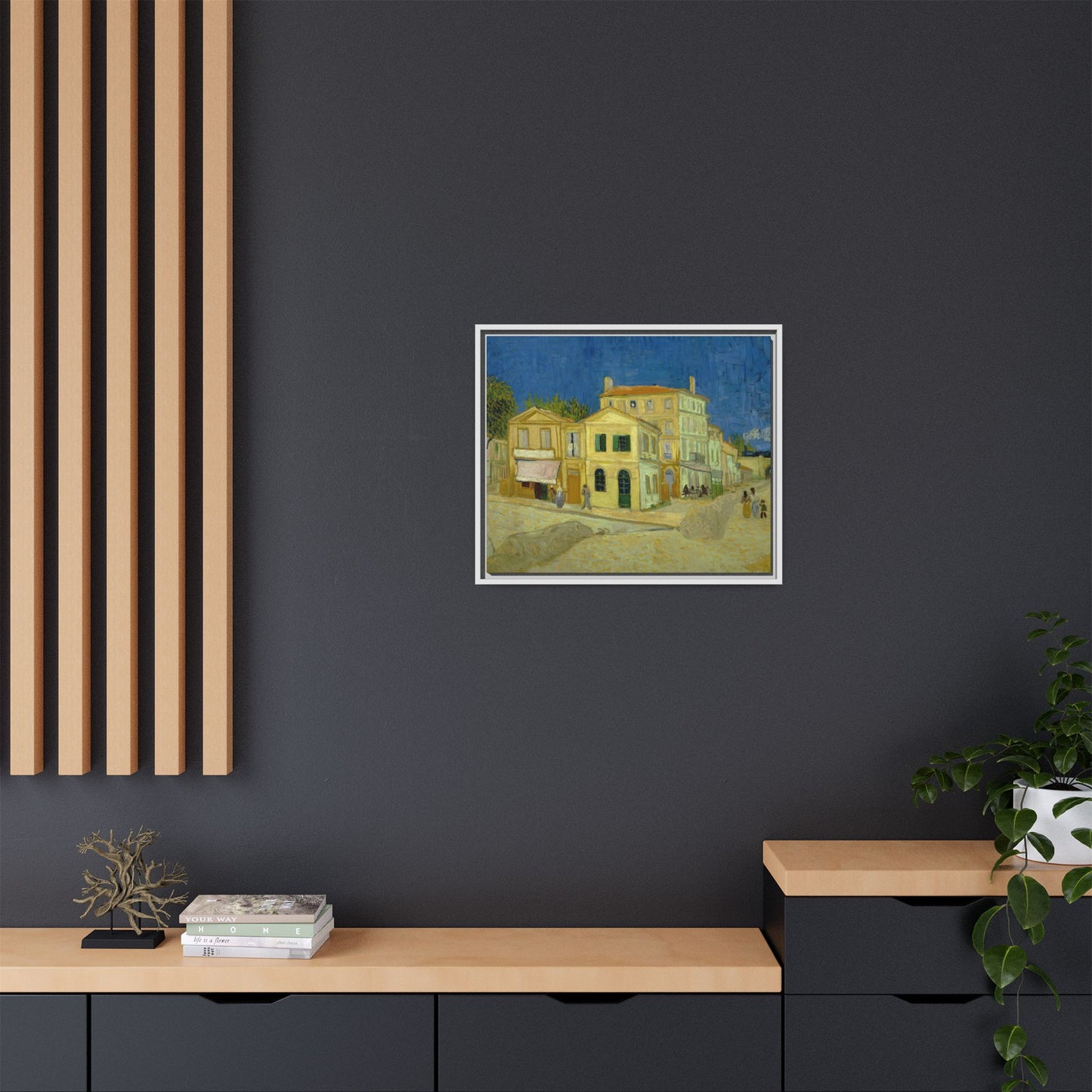 Van Gogh, Vincent - The Yellow House (1888) - Matte Canvas, Framed