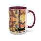 Filiger, Charles - Woman’s Head with Closed Eyes (1893) - Colorful Accent Mugs