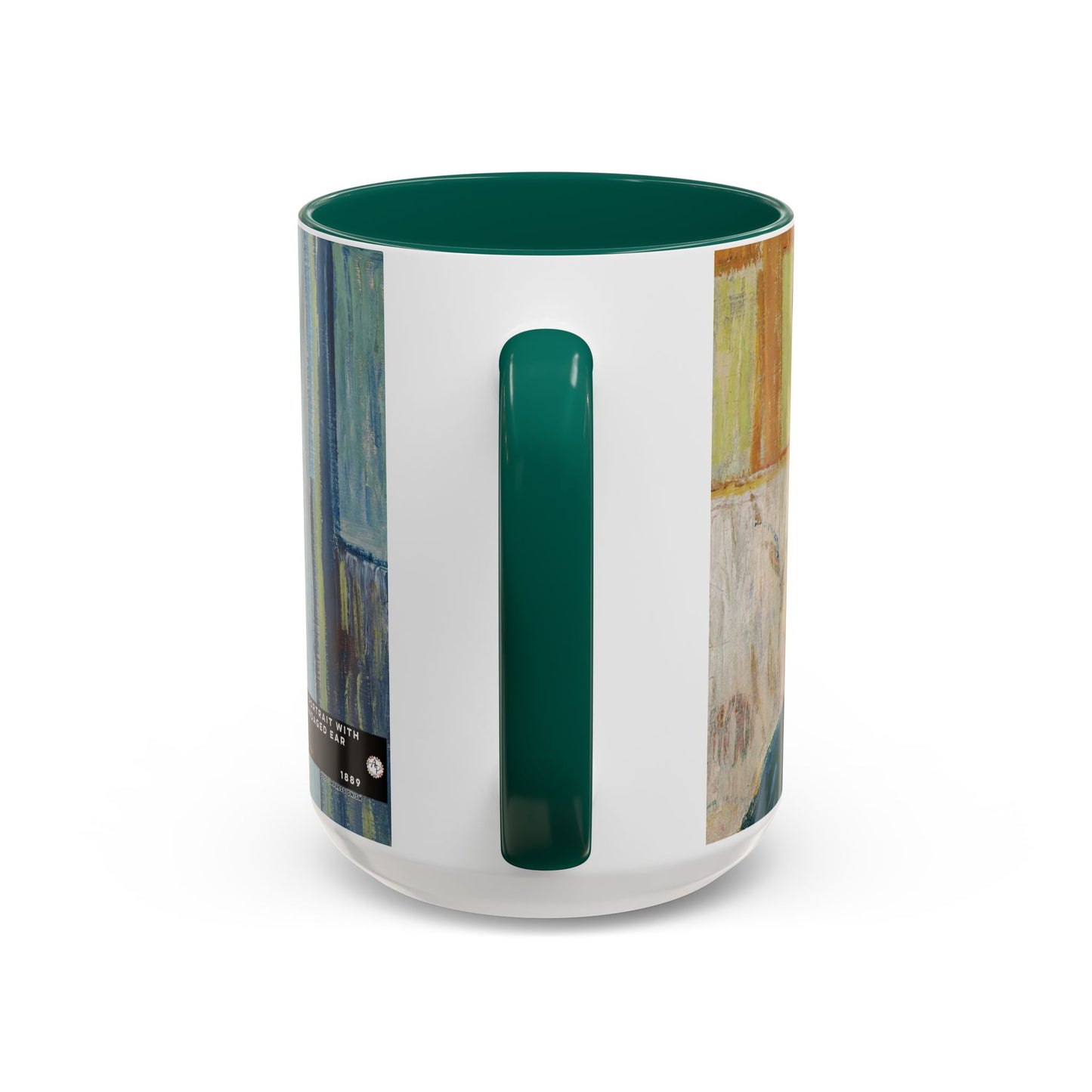 Van Gogh, Vincent - Self Portrait with Bandaged Ear (1889) - Colorful Accent Mugs