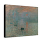 Monet, Claude - Impression, Sunrise (1872) - Canvas Block, unframed
