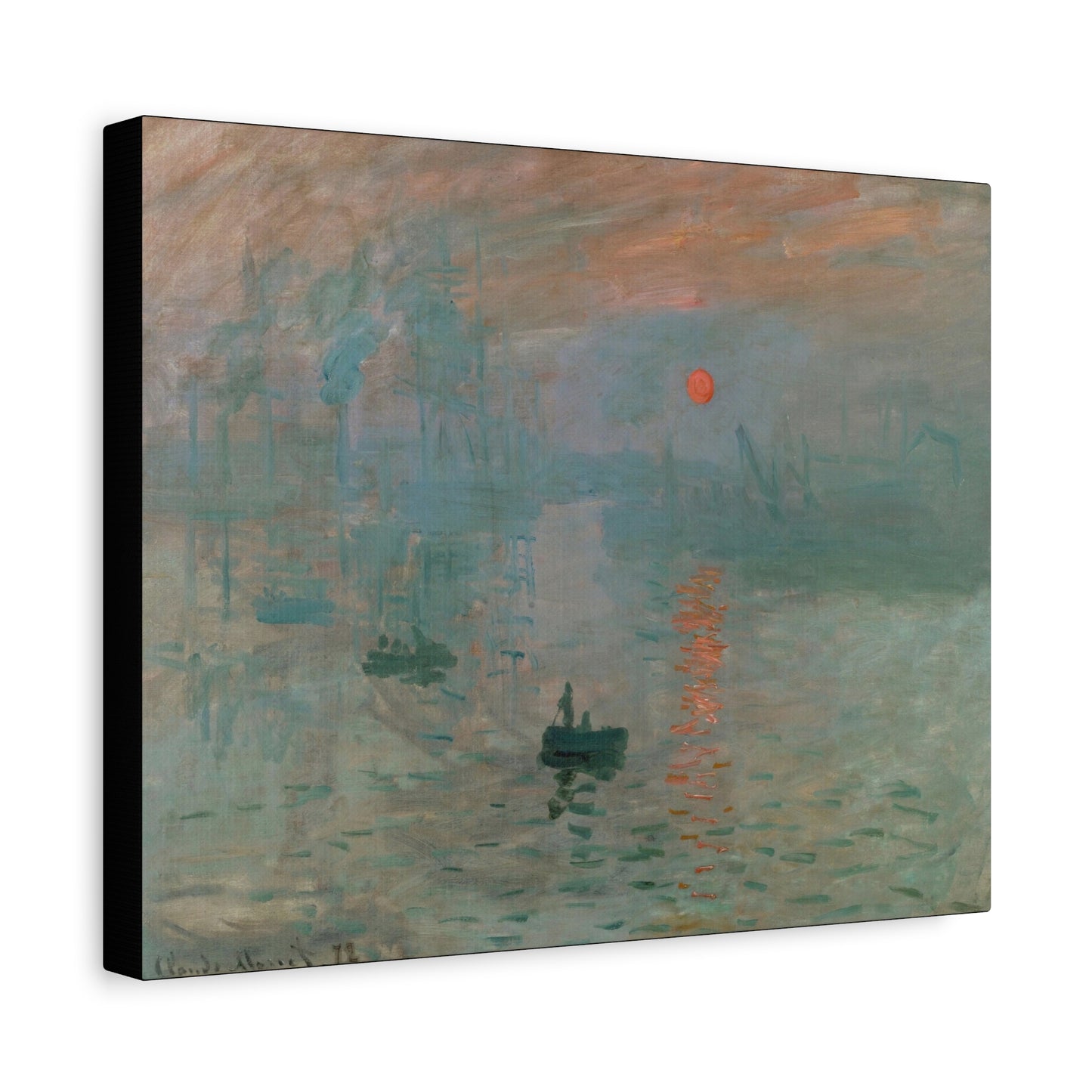 Monet, Claude - Impression, Sunrise (1872) - Canvas Block, unframed