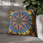 Pacio, Adam - Emerald Arrows Mandala - Suede Square Pillowcase