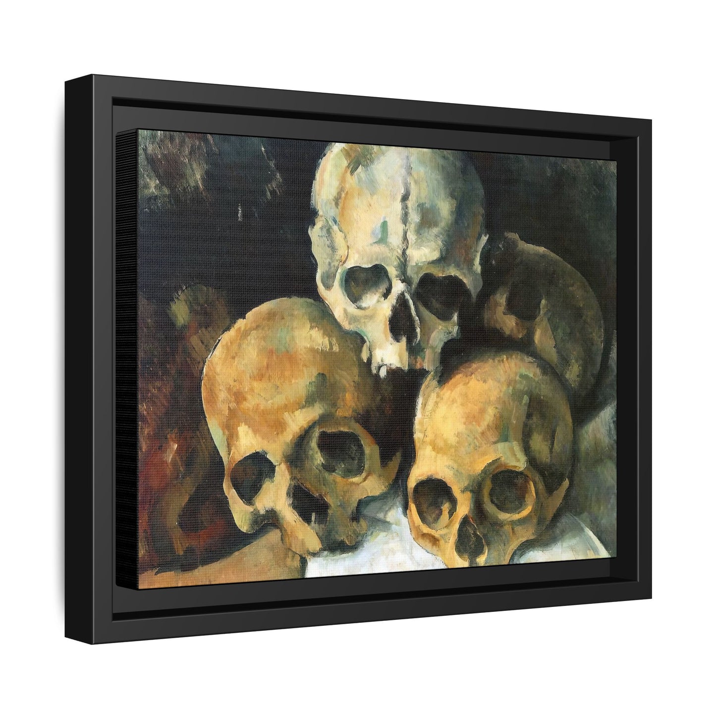 Cézanne, Paul - Pyramid of Skulls (1901) - Matte Canvas, Framed