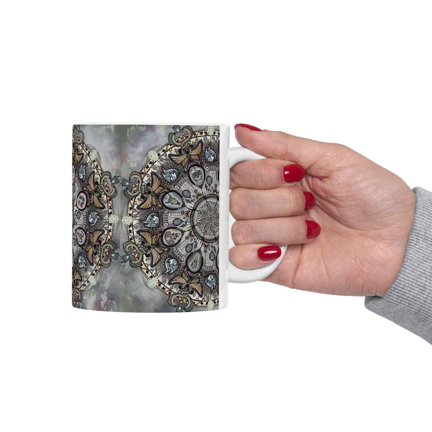 Pacio, Adam - Memento Mori Mandala - Ceramic Mug