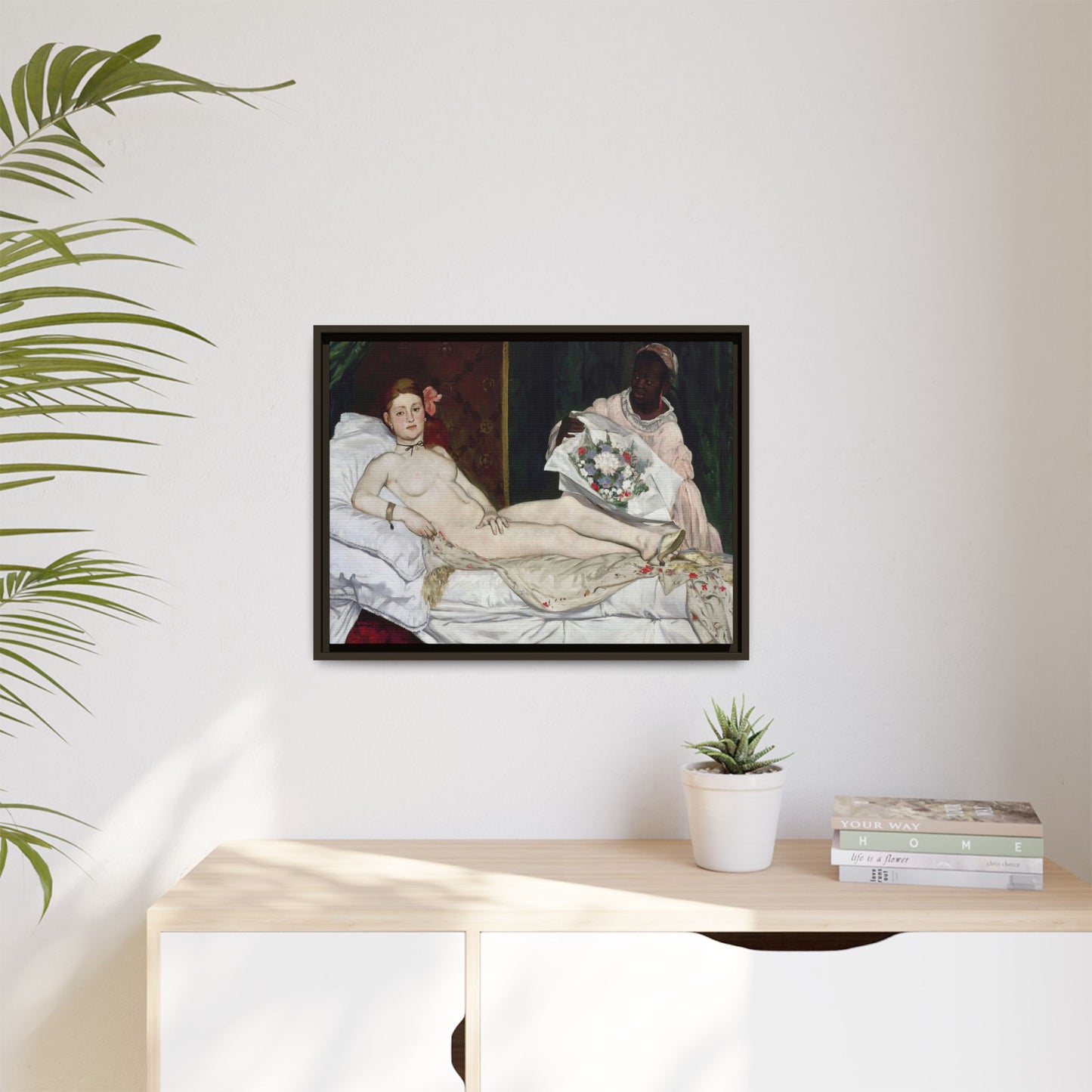 Manet, Édouard - Olympia (1870) - Matte Canvas, Framed
